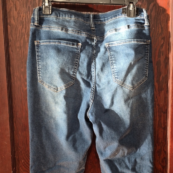 Nicole Miller Women's High Rise Jeans in Deep Blue - Picture 5 of 8